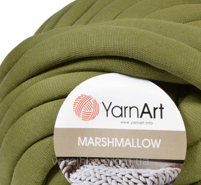 Cotton tube yarn Marshmallow №913