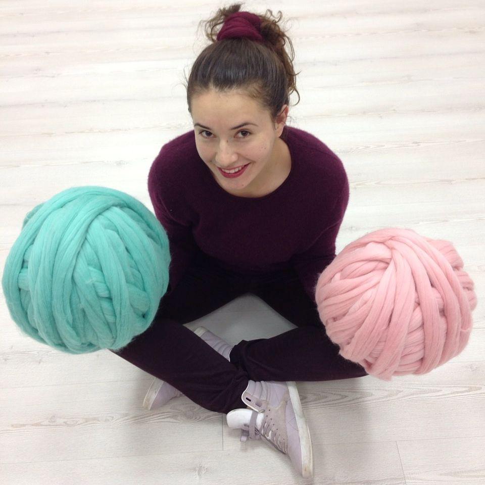 Merino Wool, Super Chunky Yarn - color from INDIGO - FuzzyRoom