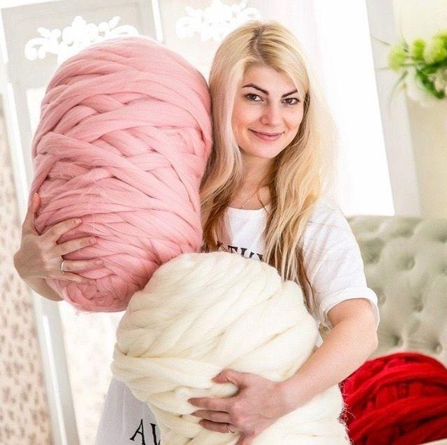Merino Wool, Super Chunky Yarn - color from SPRING - FuzzyRoom