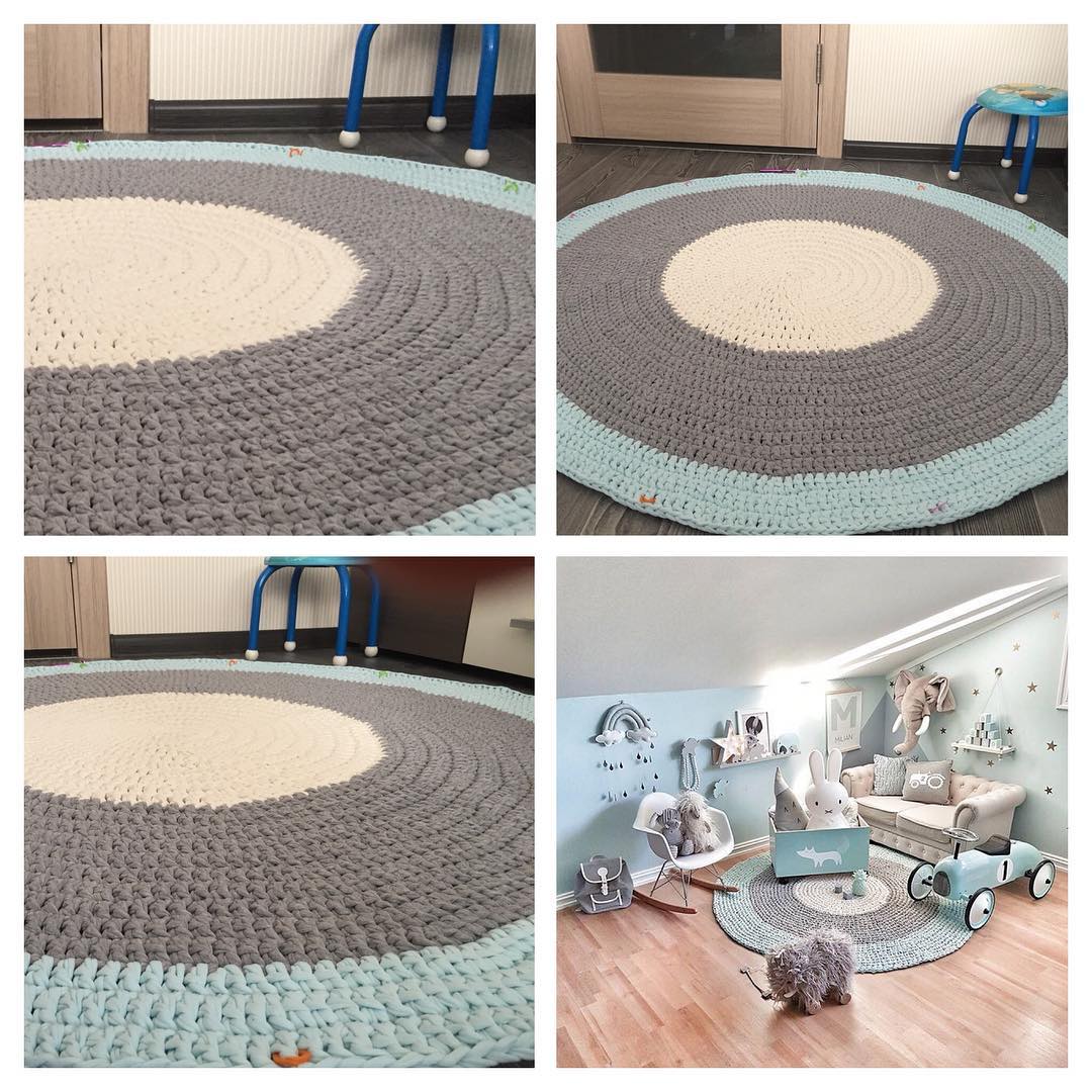 Knitted rugs