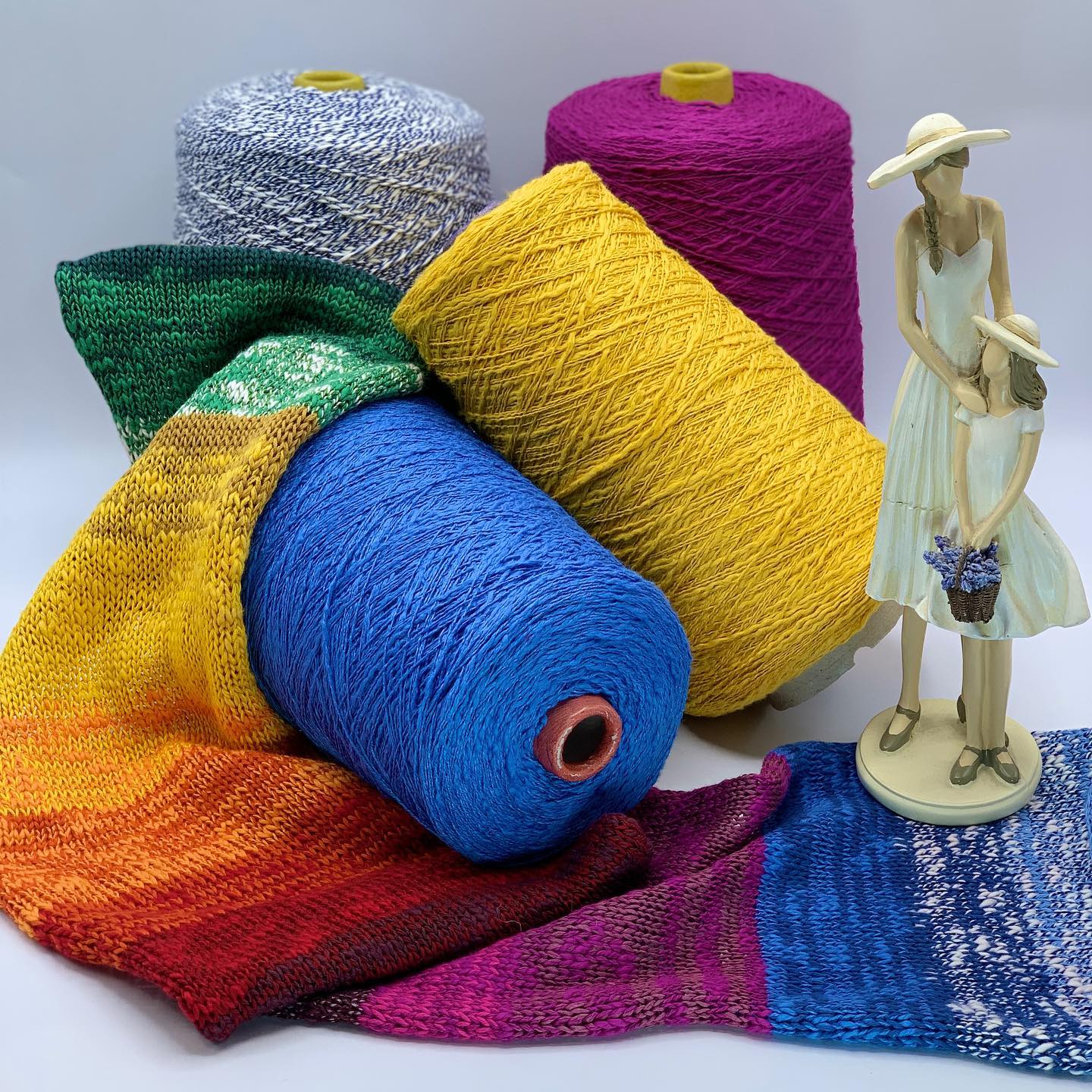 100% Cotton Flamme Slub Yarn Cone
