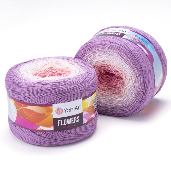 Yarnart Flowers-Cakes,Batic Yarn,cake yarn,yarn dres,Grade Yarn,Gradient Cotton,Yarn s,250 grams,1000 mt,8.82 oz,1093 yards