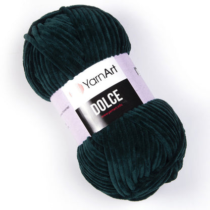 YARNART DOLCE - Velvet Knitting Yarn, Baby Yarn, Amigurumi Yarn, Blanket Yarn, Plush Yarn, 100% MicroPolyester, 3.52 Oz, 131 Yds