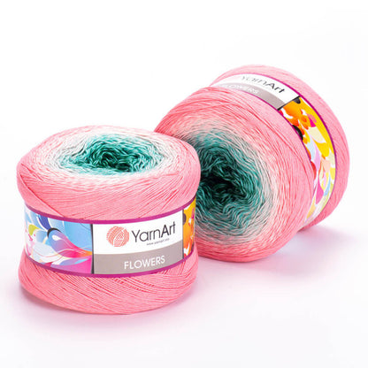 Yarnart Flowers-Cakes,Batic Yarn,cake yarn,yarn dres,Grade Yarn,Gradient Cotton,Yarn s,250 grams,1000 mt,8.82 oz,1093 yards