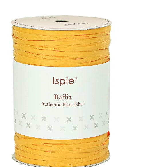 ISPIE Natural Raffia Yarn in Apricot – premium genuine rayon crochet thread 273 yards, eco-friendly plant fiber for summer bags and hats