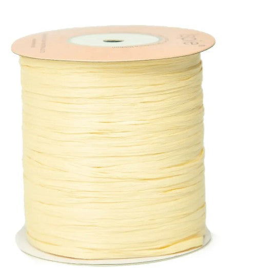 ISPIE Natural Raffia Yarn in Oatmeal – premium genuine rayon crochet thread 273 yards, eco-friendly plant fiber for summer bags and hats