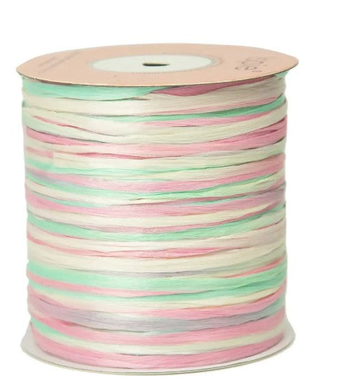 ISPIE Natural Raffia Yarn in Bubble Kiss – premium genuine rayon crochet thread 273 yards, eco-friendly plant fiber for summer bags and hats