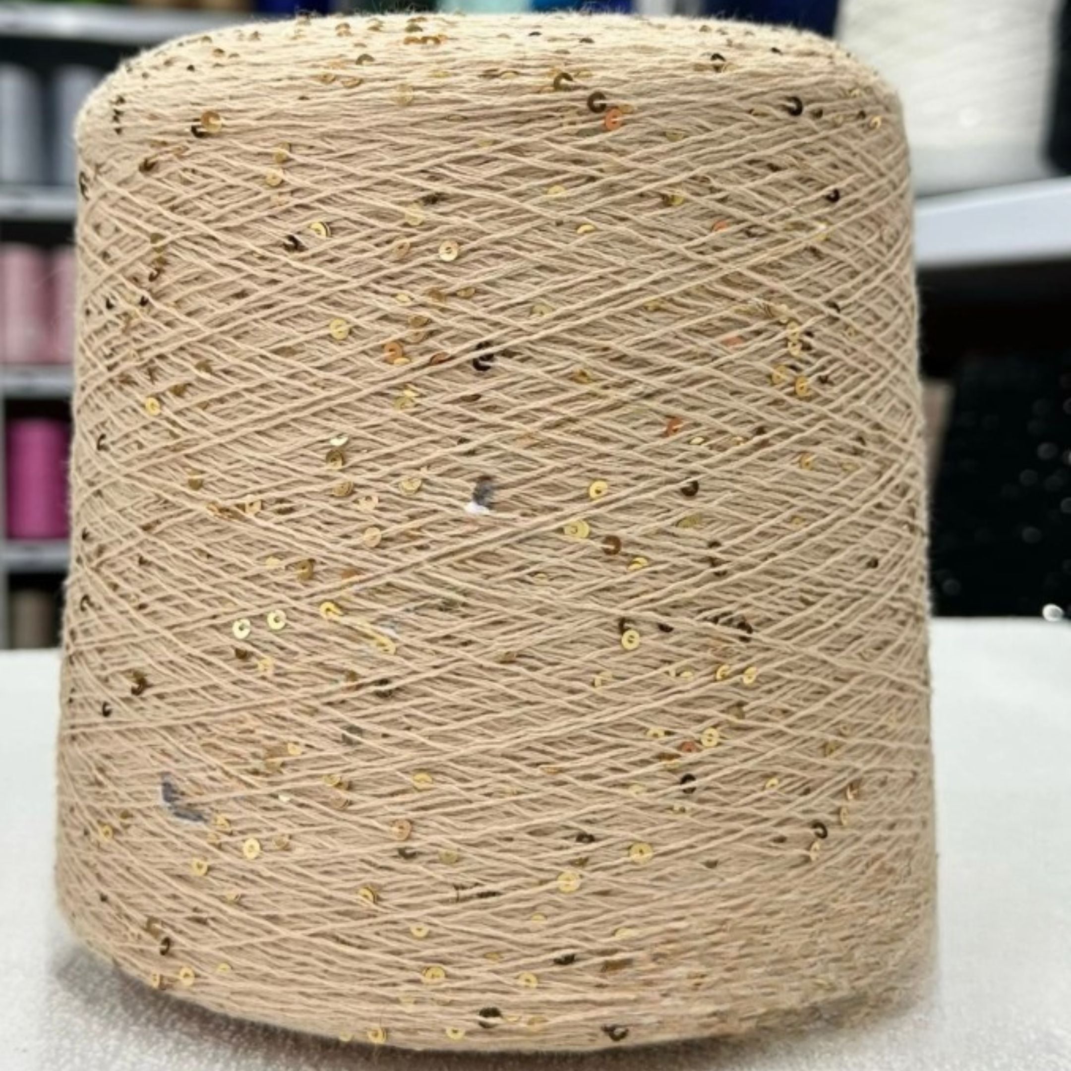 3mm Sequin Blended Cotton Yarn Magic