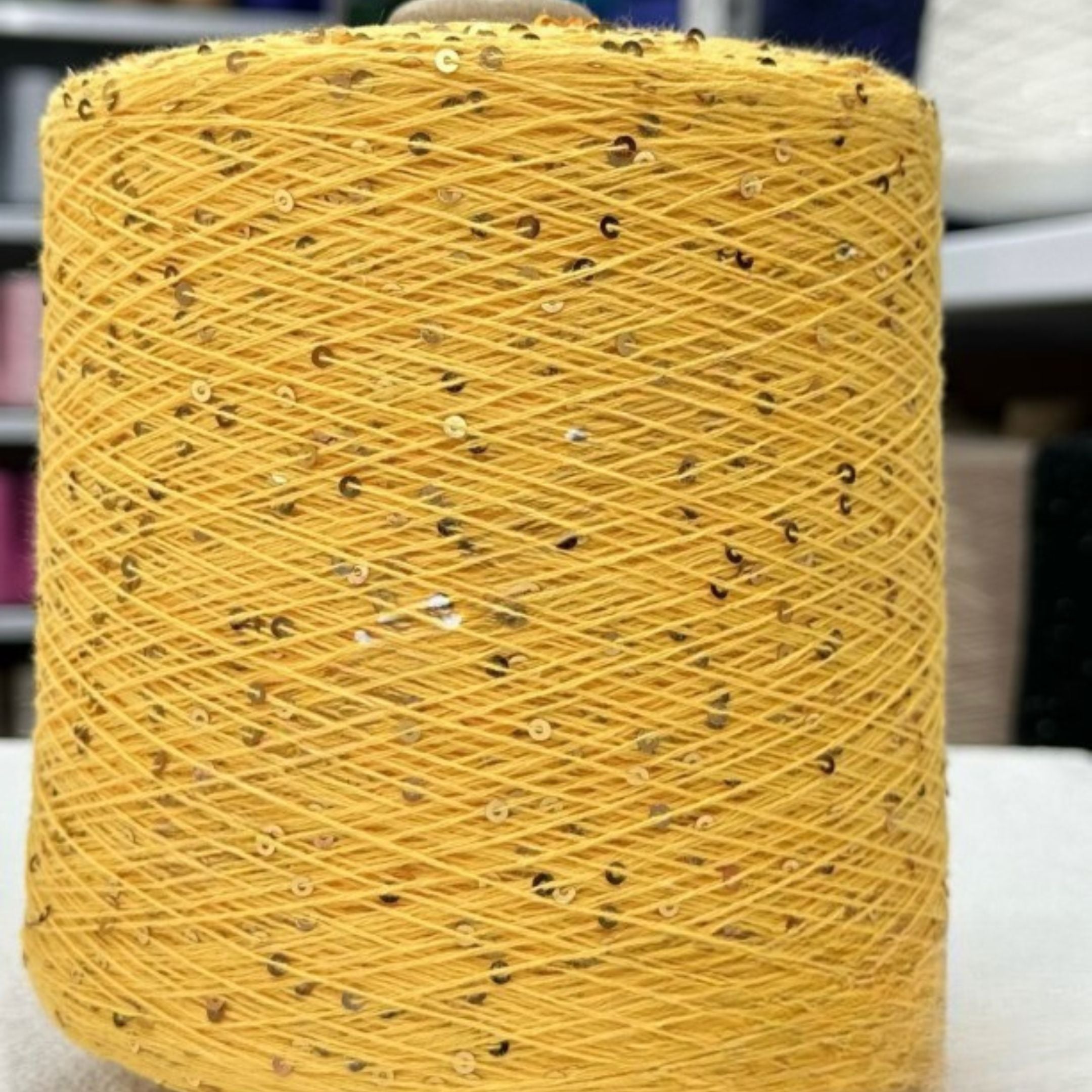 3mm Glittery Sequin Cotton Yarn Delight