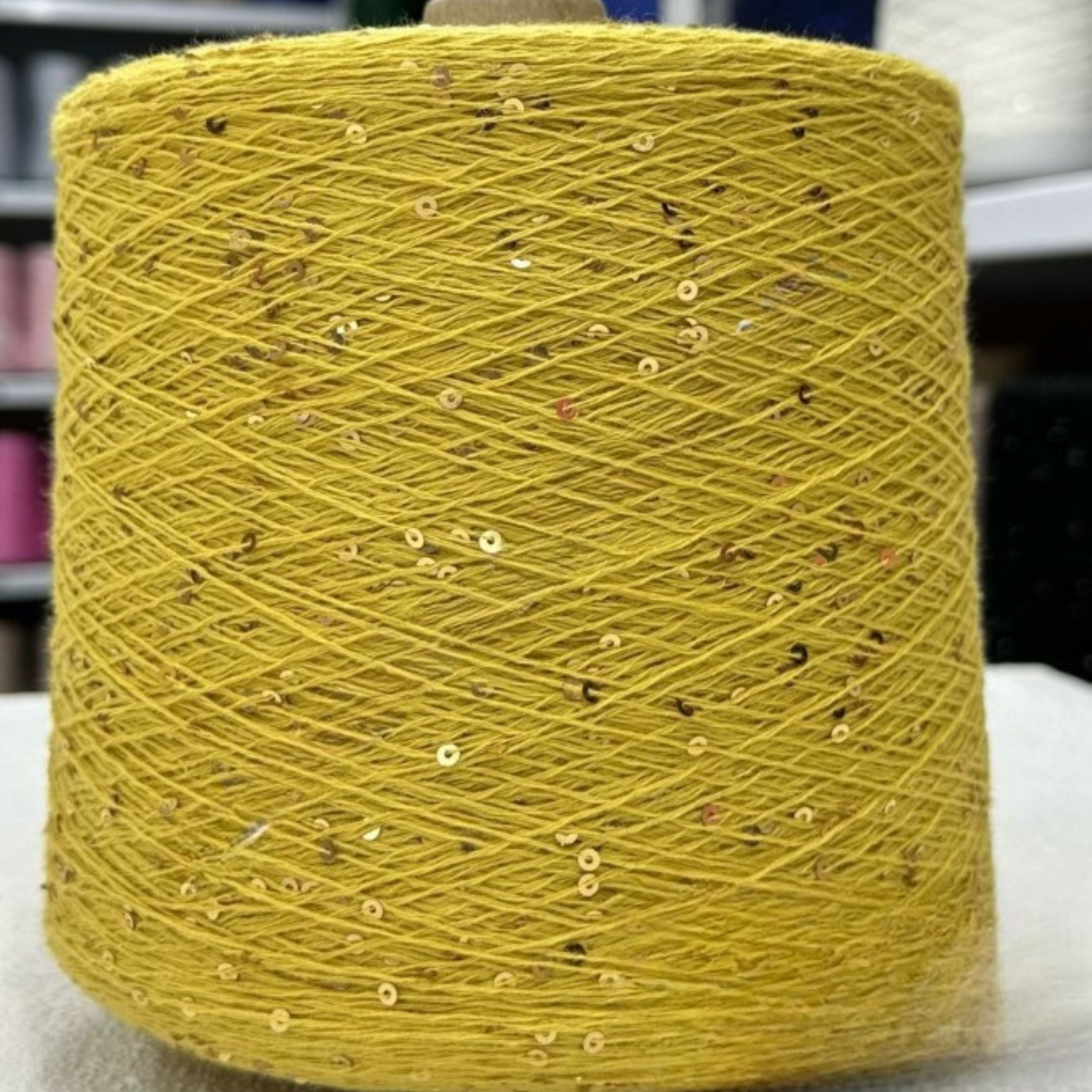 Premium Italian honey sequin 3mm for knitting
