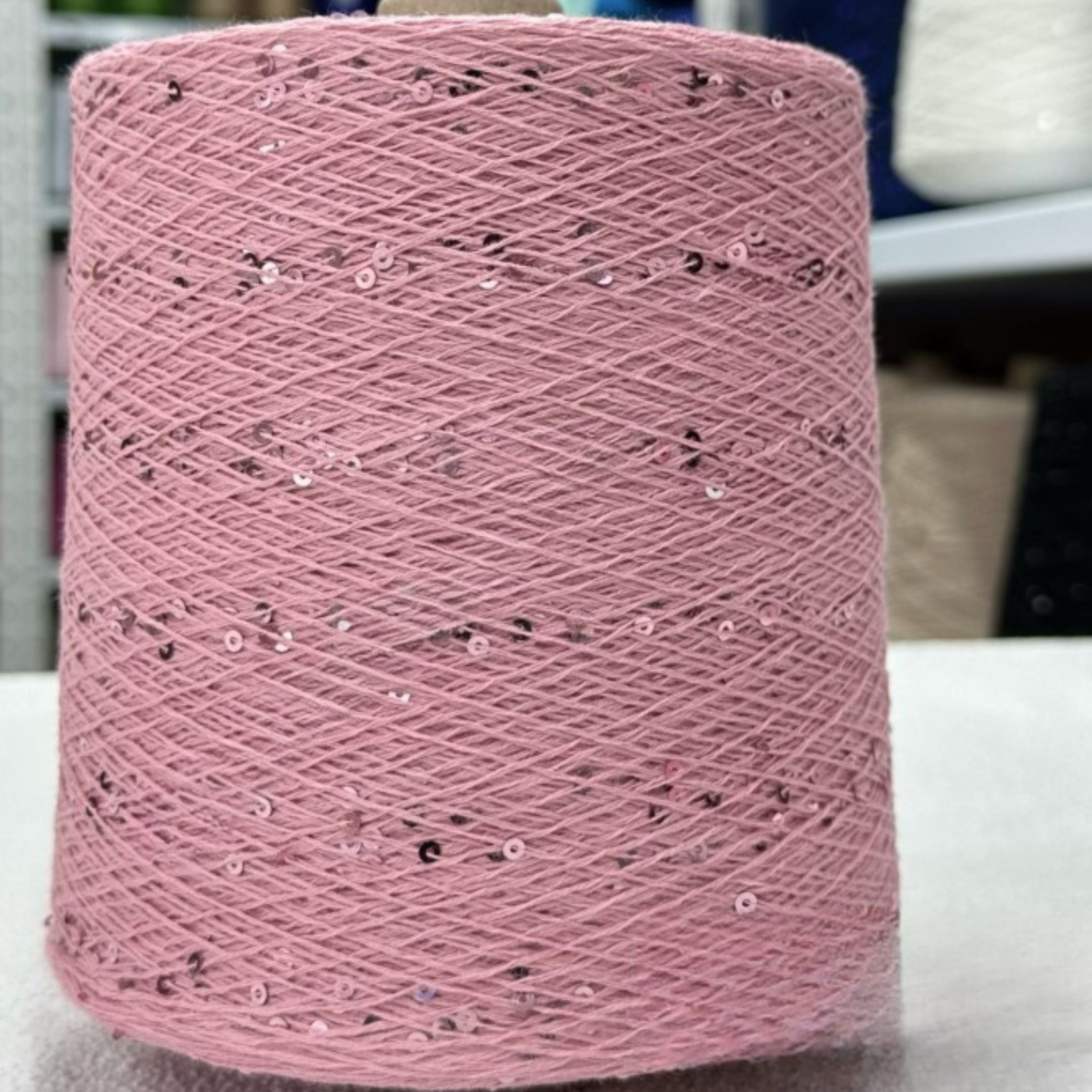 Dusty Rose premium sequin 3mm Italian for knitting