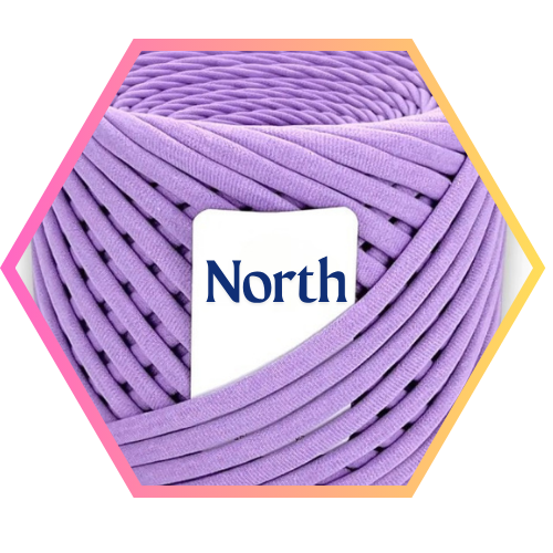 Soft Lilac Chunky T-Shirt Yarn 7-9mm - Premium Recycled Cotton Jersey Yarn in Beautiful Pastel Purple Shade - Fuzzyroom