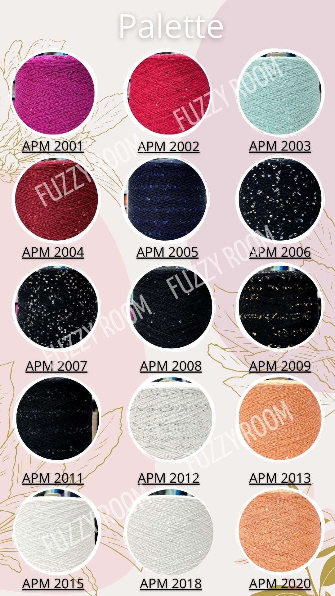 3mm Sequin Cotton Yarn Full Skein