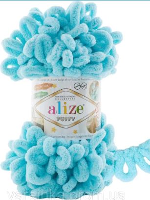 Alize Puffy - Hand Knitting Yarn chunky yarn Hand Knitting Easy Finger Suede Texture Baby Kids Blanket Plaid