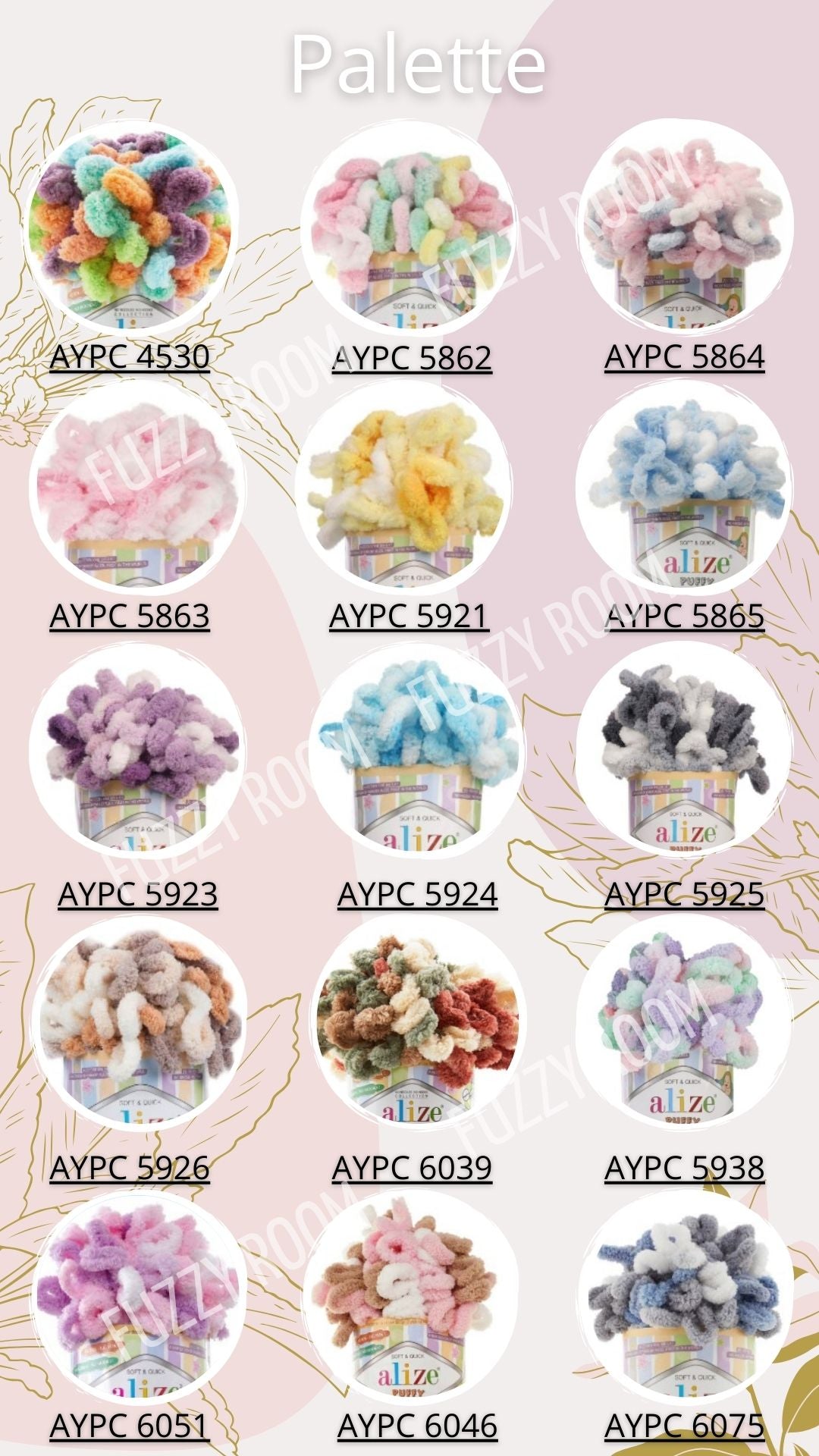 Close-up of soft plush Alize Puffy Color chenille loop yarn with pre-formed loops, perfect for no-needle blanket projects