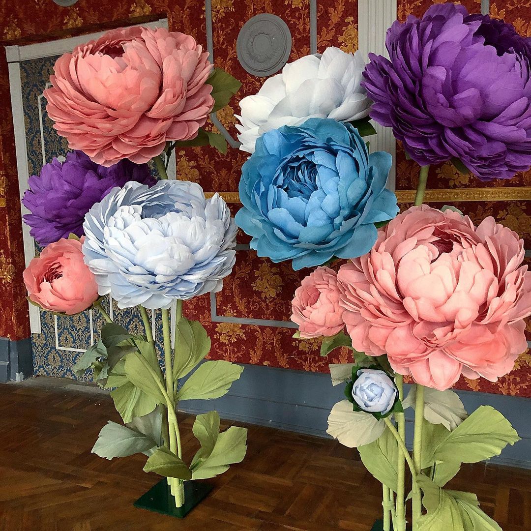 Large Paper Flowers "Peony" (Composition Flex)