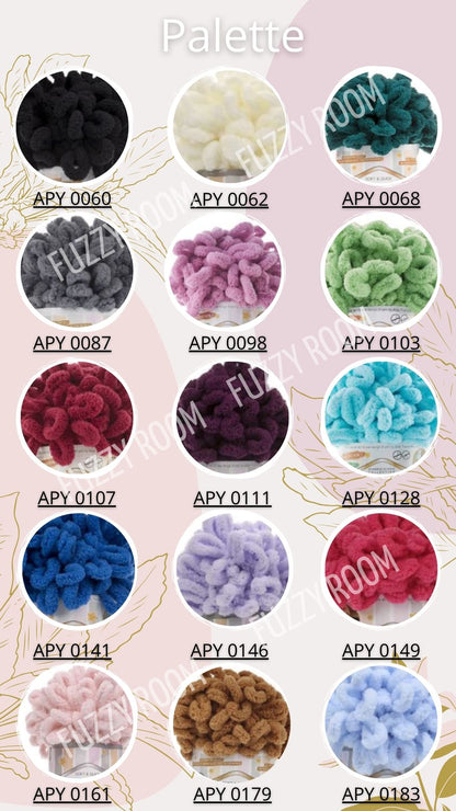 Alize Puffy,Blanket Yarn,Puffy Yarn,Soft Yarn,Hypoallergenic Lingerie,Baby Yarn,Loop Yarn,ChunkyYarn,No Needles No Hooks,Silky,Colorful Yarn