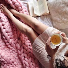 Super Chunky Blanket 80x80inc (203x203cm)