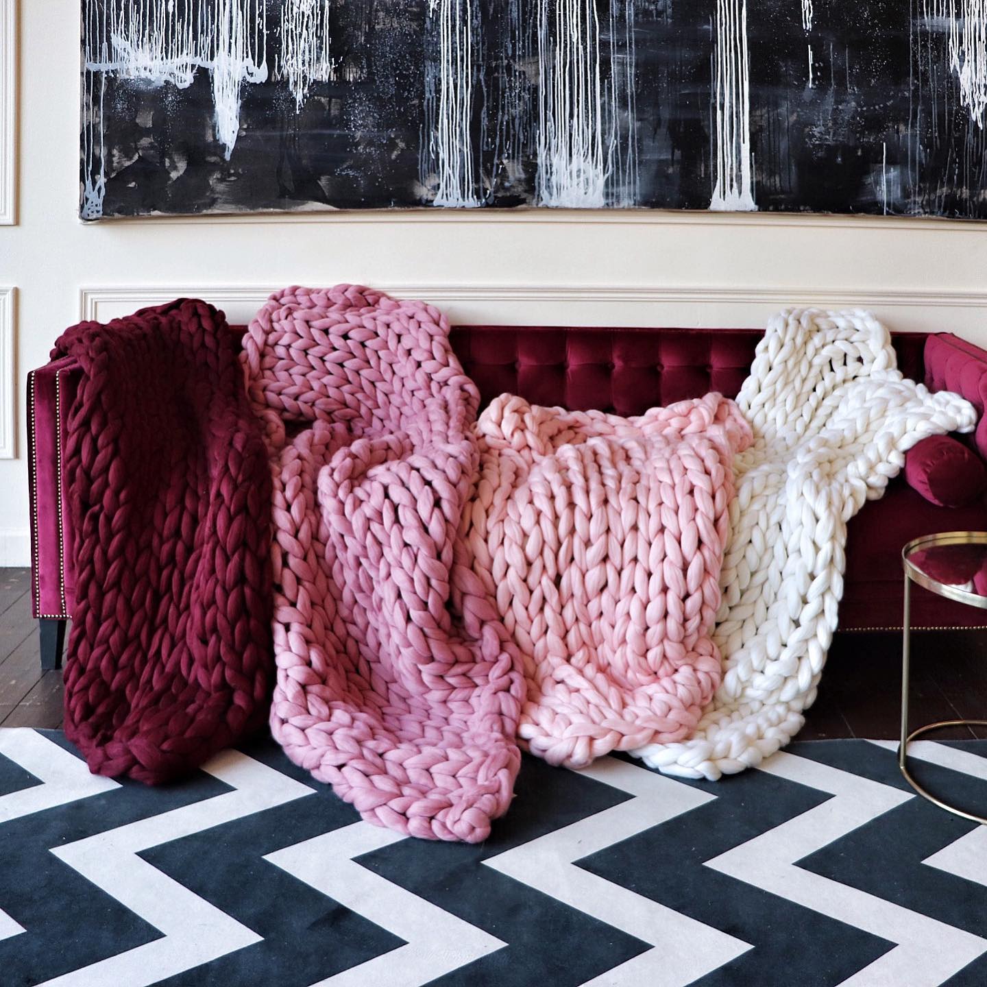 Super Chunky Blanket 80x80inc (203x203cm)