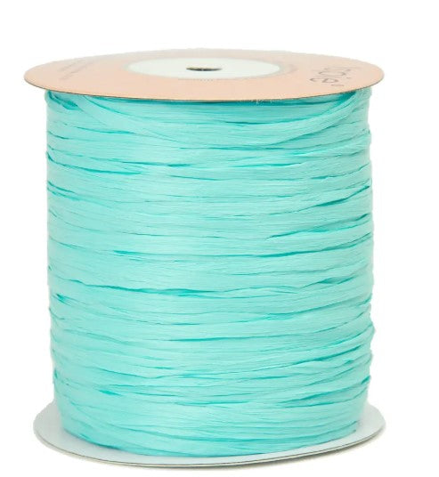 ISPIE Natural Raffia Yarn in Carribean – premium genuine rayon crochet thread 273 yards, eco-friendly plant fiber for summer bags and hats
