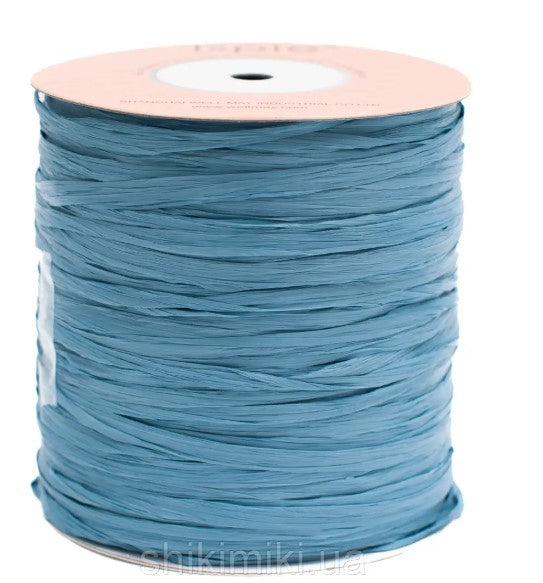 ISPIE Natural Raffia Yarn in Royal – premium genuine rayon crochet thread 273 yards, eco-friendly plant fiber for summer bags and hats