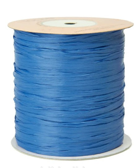 ISPIE Natural Raffia Yarn in Jeans – premium genuine rayon crochet thread 273 yards, eco-friendly plant fiber for summer bags and hats