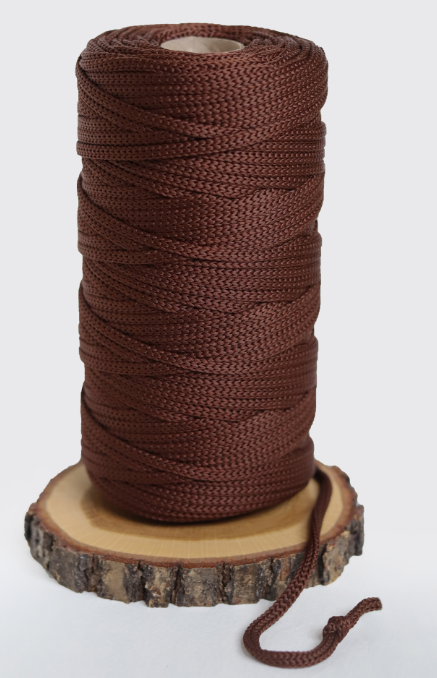 Macrame polyester cord for crochet bags, baskets, carpets and so on