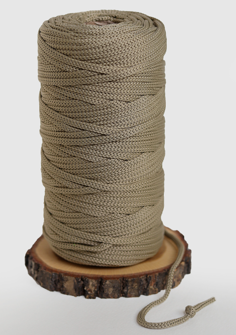 Macrame polyester cord for crochet bags, baskets, carpets and so on