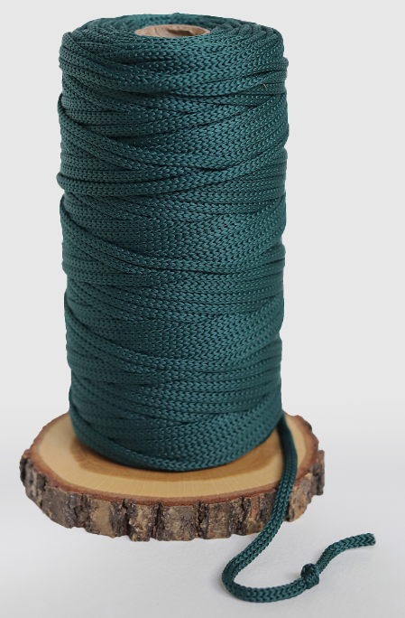 Macrame polyester cord for crochet bags, baskets, carpets and so on