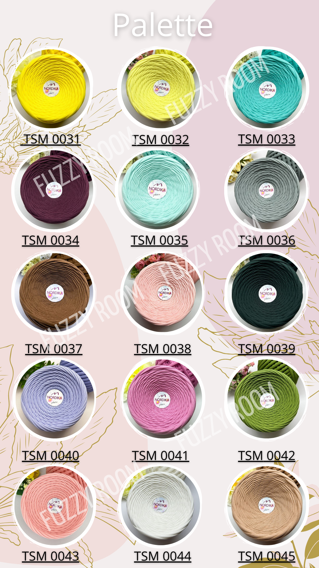 T-shirt yarn 3-11mm - TSM 0001