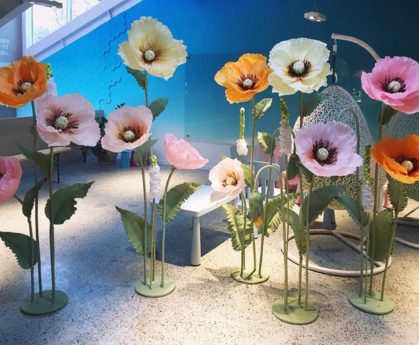 Large paper flowers Peony -  2 composition of 17 flowers