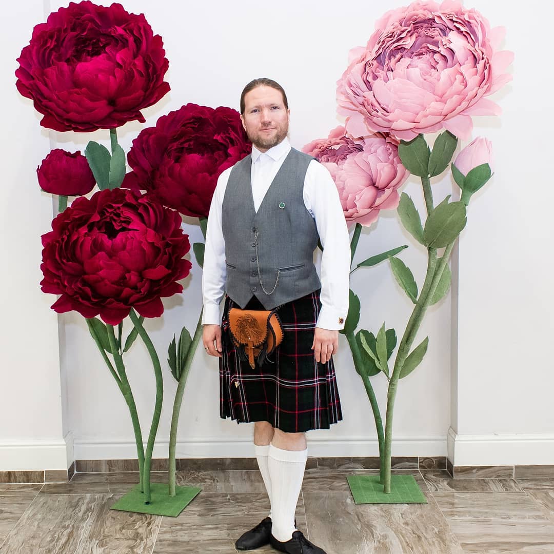 Large paper flowers "Peony" -  Composition Pink