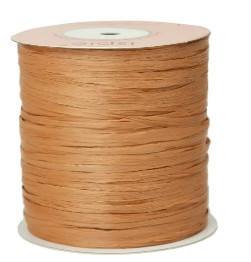 Premium Auttumn ISPIE Matte Raffia Yarn cone with label n31 – soft textured plant fiber for summer bags and hats