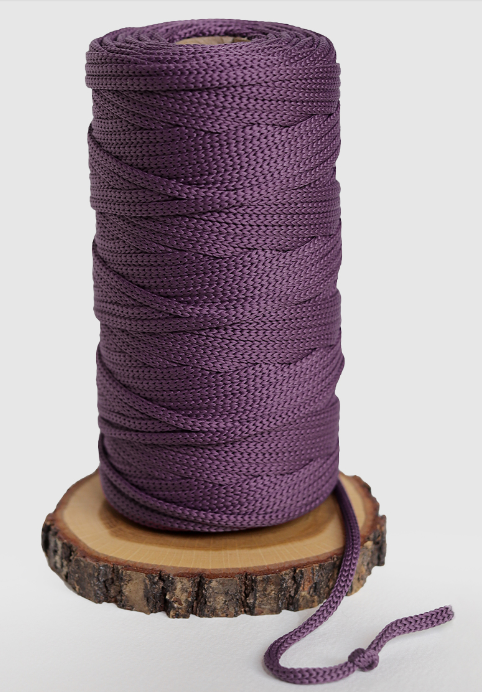 Macrame polyester cord for crochet bags, baskets, carpets and so on