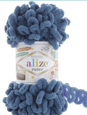 Alize Puffy, Plush Yarn, Finger Knitting Yarn, Yarn for Amigurumi, Velvet Yarn, Hand Knitting Yarn, Blanket Yarn,Soft Yarn,Loop yarn, Bulky