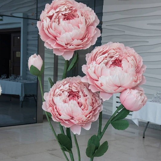 Set of Giant flowers wedding decoration