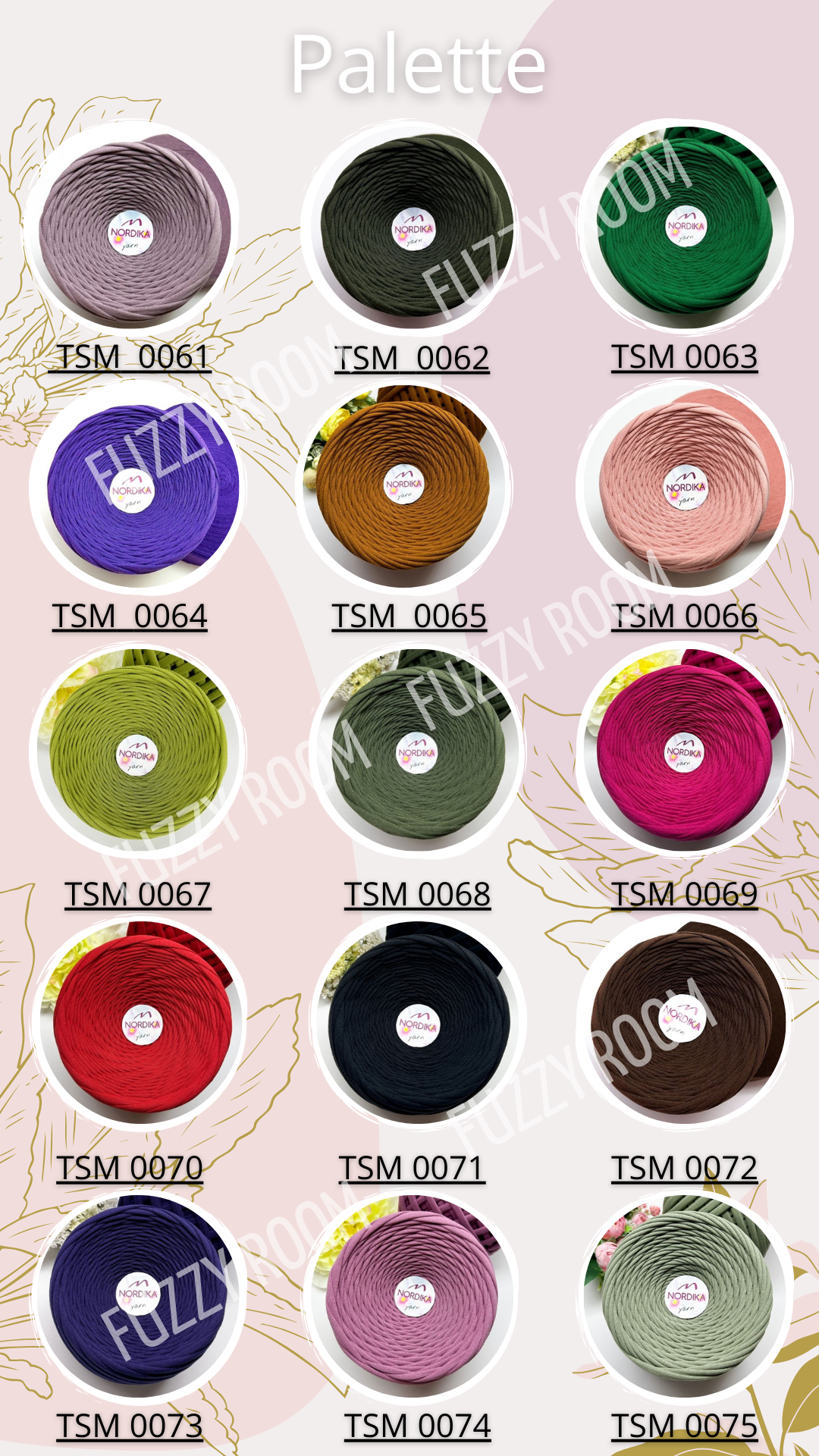 T-shirt yarn 3-11mm - TSM 0013