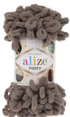 Alize Puffy, Plush Yarn, Finger Knitting Yarn, Yarn for Amigurumi, Velvet Yarn, Hand Knitting Yarn, Blanket Yarn,Soft Yarn,Loop yarn, Bulky