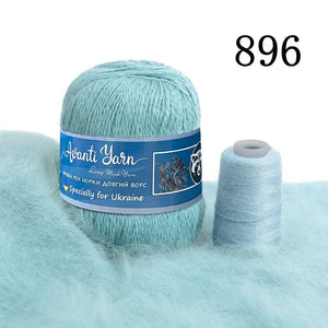 Mink yarn fluffy long pile, yarn for bonnets, hats, mittens, yarn for knitting, winter yarn