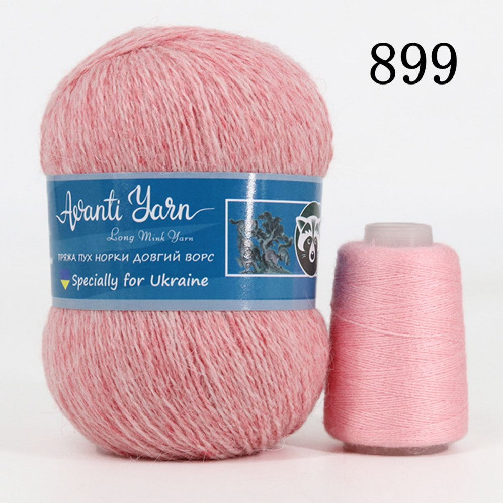 Mink yarn fluffy long pile, yarn for bonnets, hats, mittens, yarn for knitting, winter yarn
