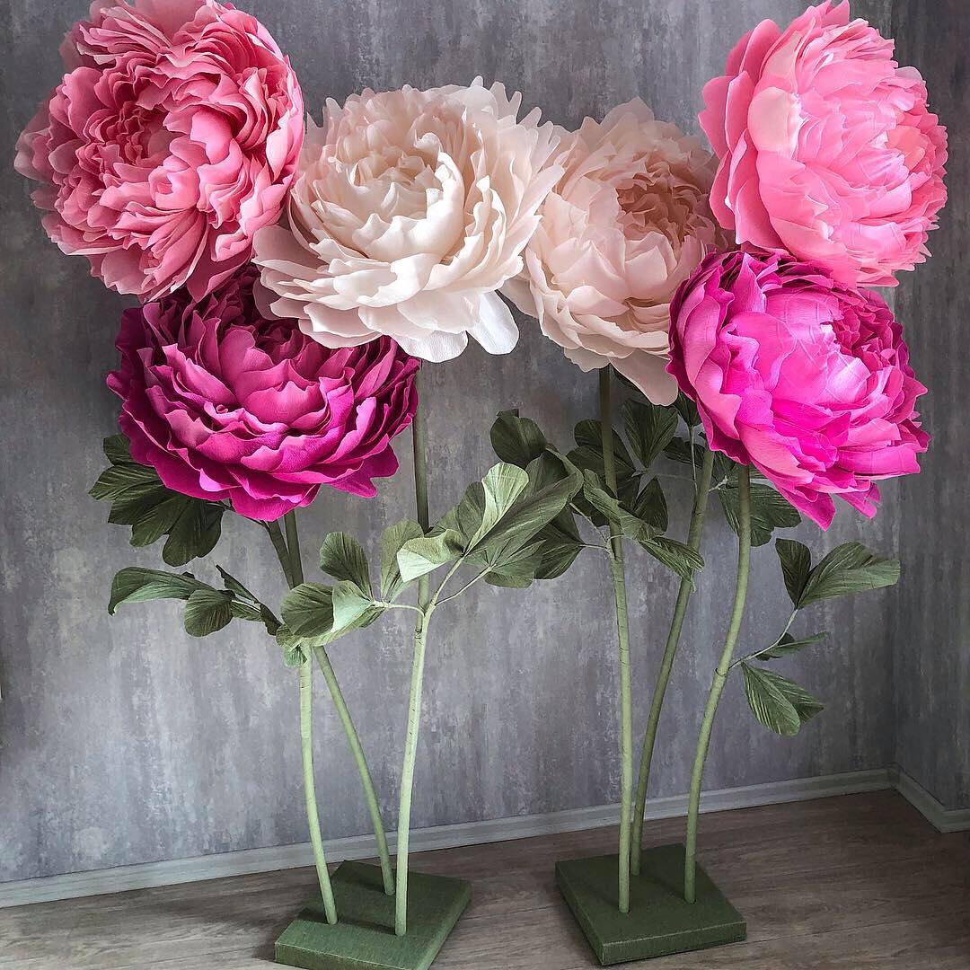 Large paper flowers Peony -  6 composition 32 flowers Jenn Palmer