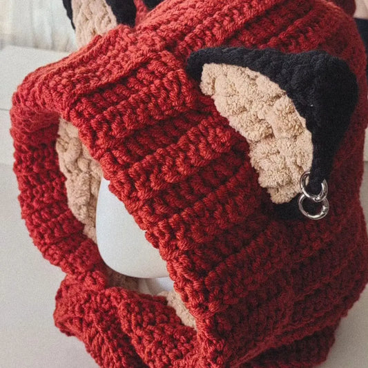 Knitted Fox balaclava