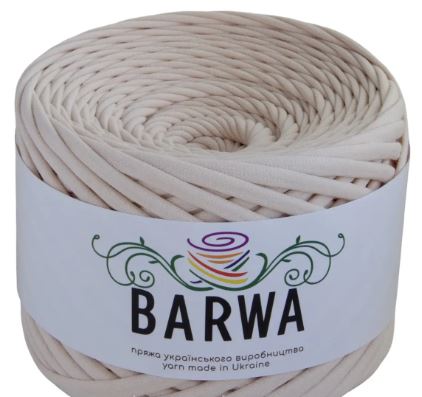 Premium green T-shirt yarn 7-9mm TSY 0003 roll for knitting and crafts, eco-friendly cotton