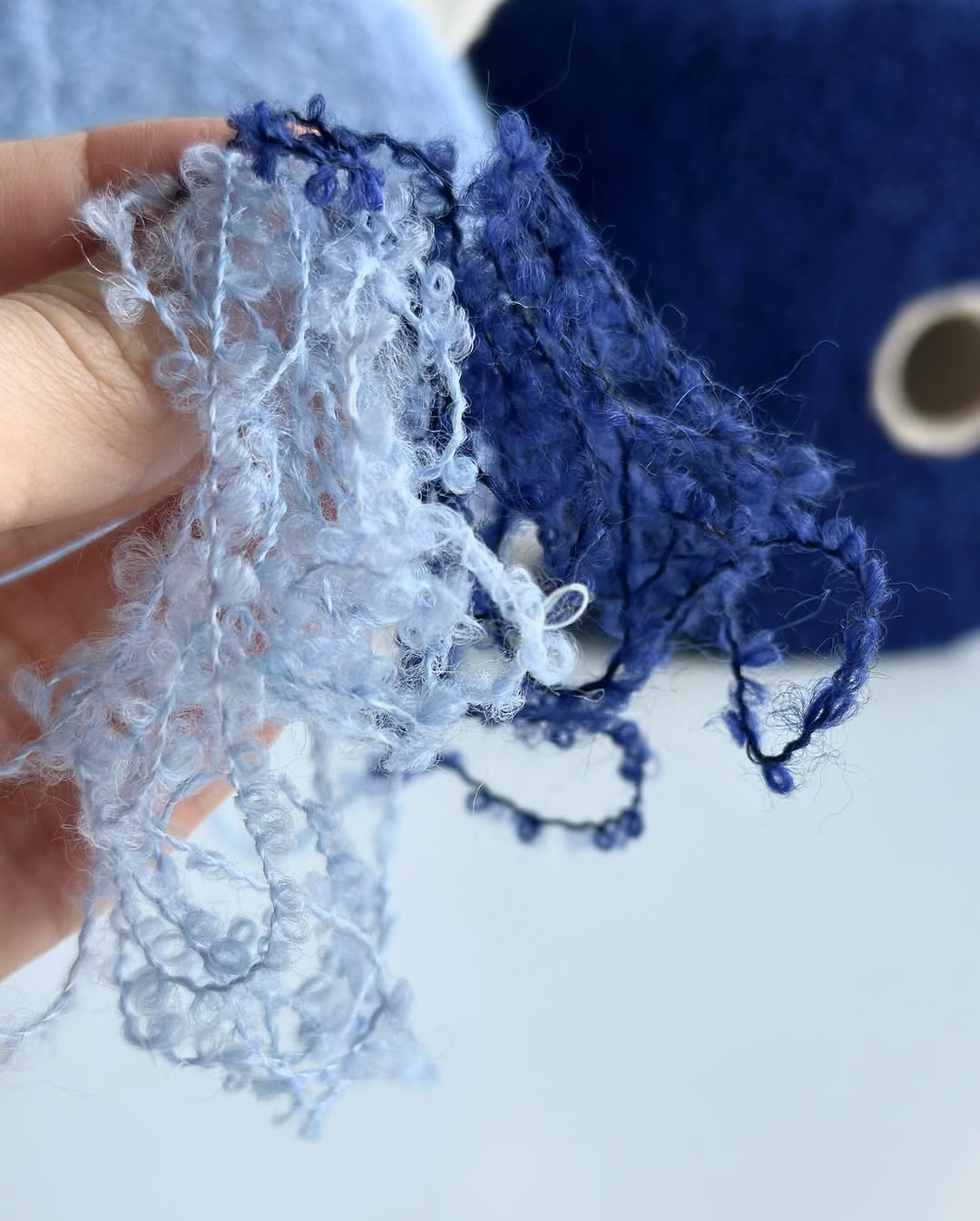 Hypoallergenic lightweight boucle yarn – Italian origin, ultimate softness & volume