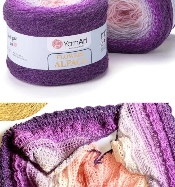 YarnArt Flowers Alpaca blend – luxurious softness and warmth