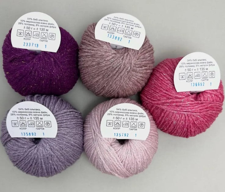 sparkly cotton yarn for crochet and knitting projects