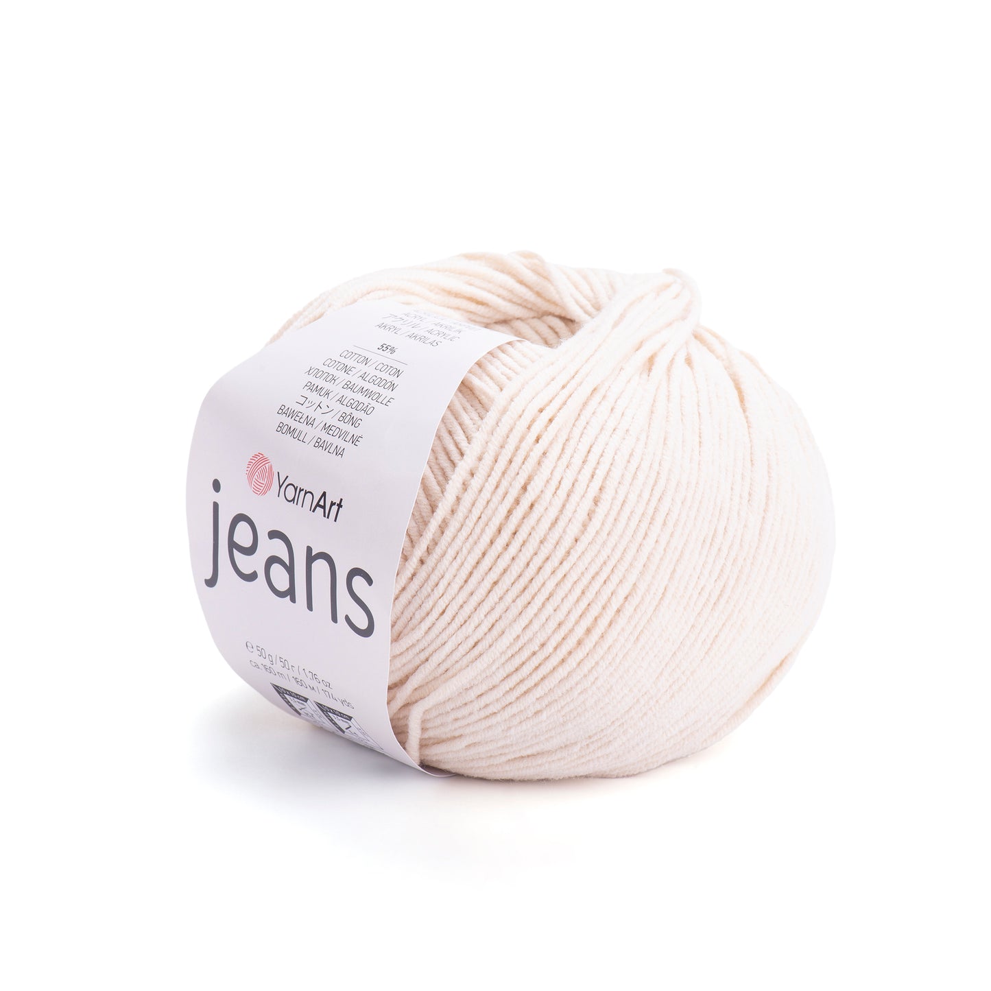 Cotton Yarn YarnArt Jeans Yarn 50g / 160m / 175 yards Cotton Crochet Yarn Knitting Cotton Yarn