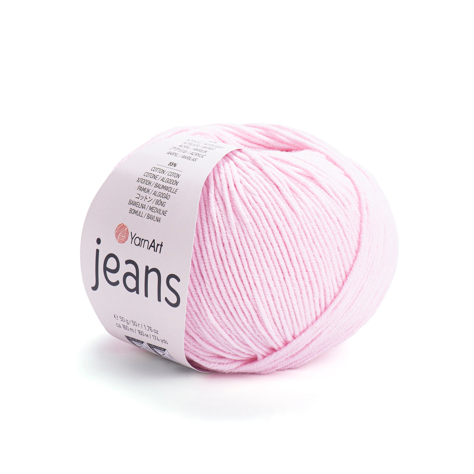 Cotton Yarn YarnArt Jeans Yarn 50g / 160m / 175 yards Cotton Crochet Yarn Knitting Cotton Yarn