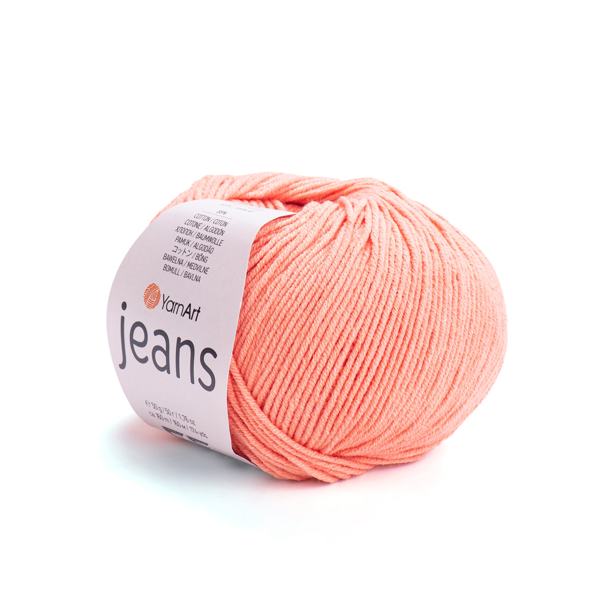 Cotton Yarn YarnArt Jeans Yarn 50g / 160m / 175 yards Cotton Crochet Yarn Knitting Cotton Yarn