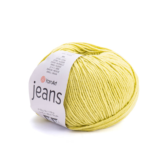 Cotton Yarn YarnArt Jeans Yarn 50g / 160m / 175 yards Cotton Crochet Yarn Knitting Cotton Yarn